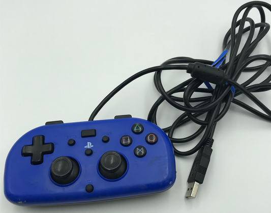 Wired 3rd Party Controller PS4 Hori Mini Gamepad Blue - PS4