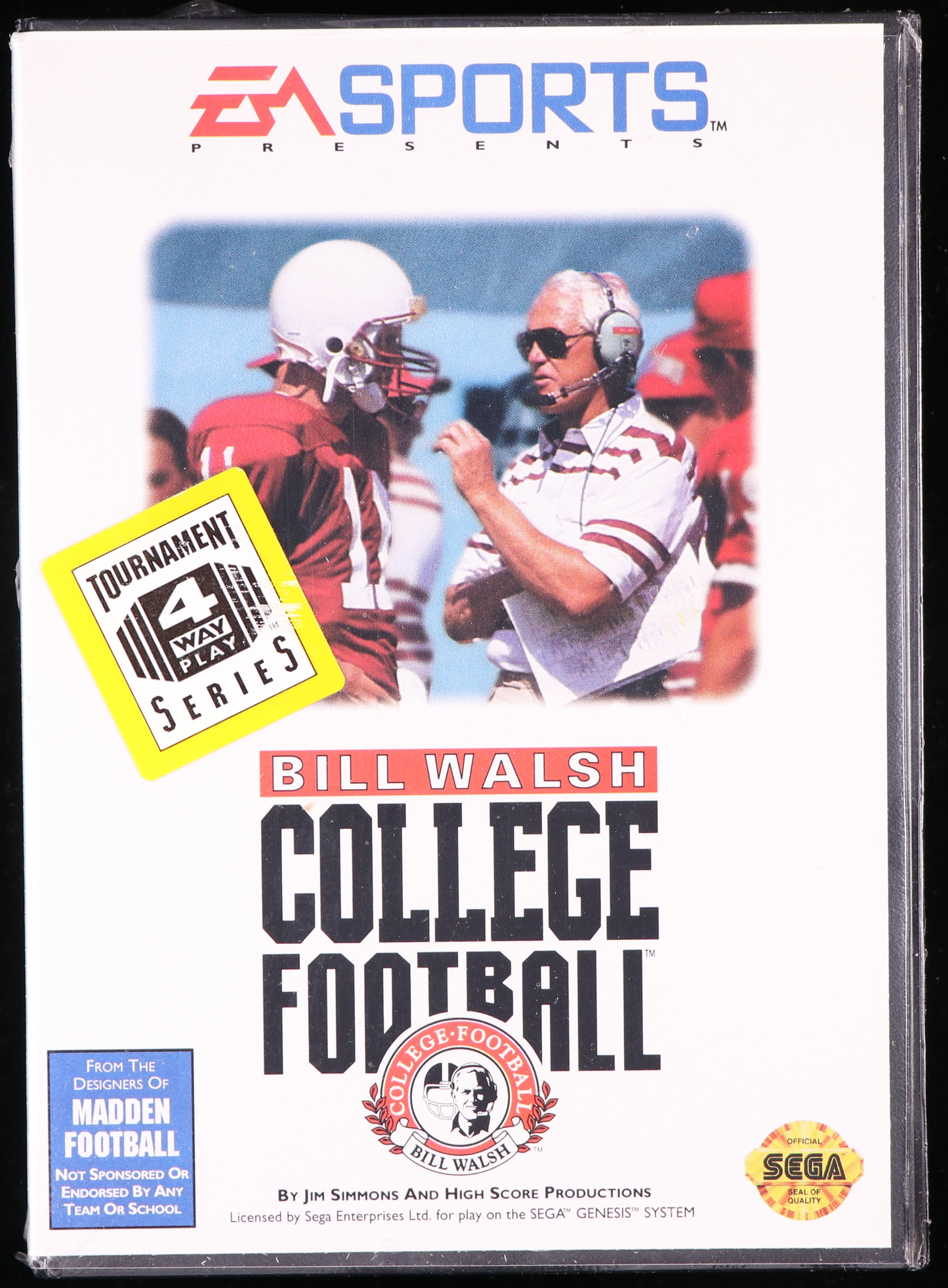 Bill Walsh College Football SEGA GENESIS 9.4 A - NEBRASKA COLLECTION