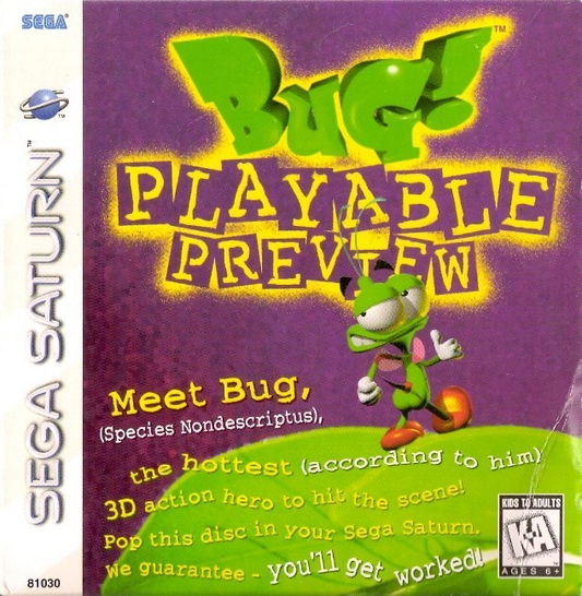 Bug: Playable Preview - Sega Saturn