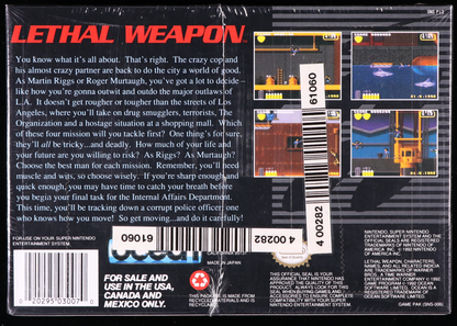 Lethal Weapon SNES 9.2 A - NEBRASKA COLLECTION