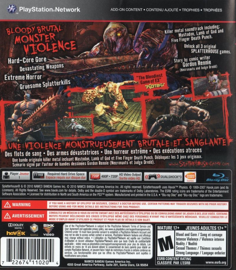 Splatterhouse - PS3