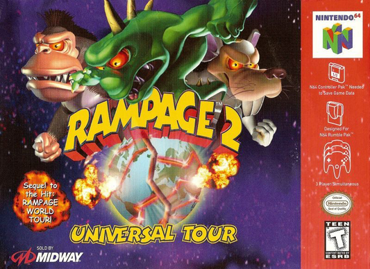 Rampage 2 Universal Tour - N64