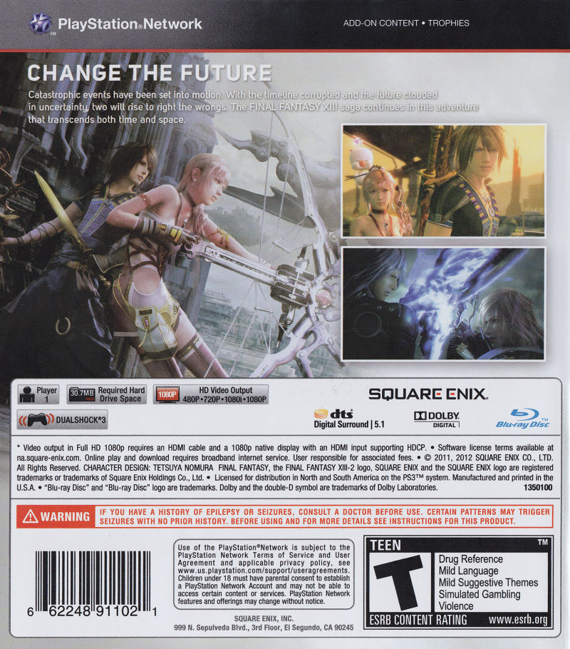 Final Fantasy XIII-2 - PS3