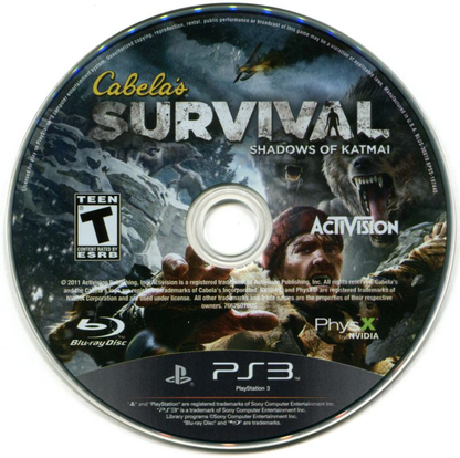 Cabela's Survival: Shadows Of Katmai - PS3