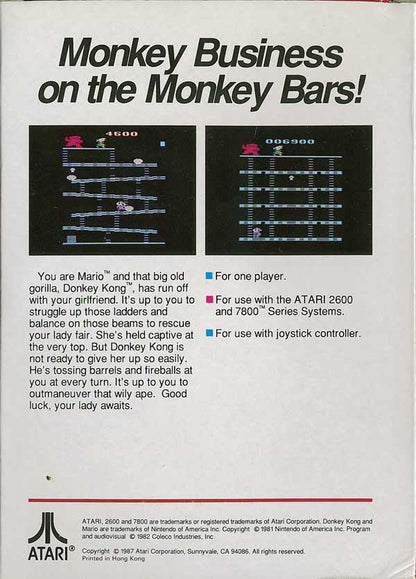 Donkey Kong (Red Label) - Atari 2600