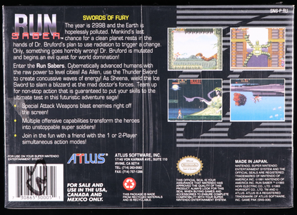 Run Saber SNES 9.6 A - NEBRASKA COLLECTION