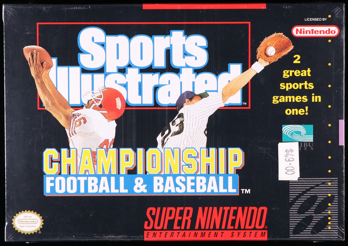 Sports Illustrated: Championship Football & Baseball SNES 9.8 A+ - NEBRASKA COLLECTION