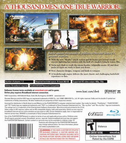 Dynasty Warriors 6 - PS3