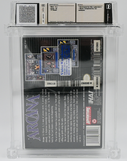 Arcana SNES 9.4 B+ - NEBRASKA COLLECTION