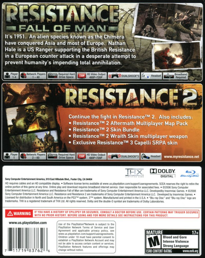 Resistance Dual Pack - PS3