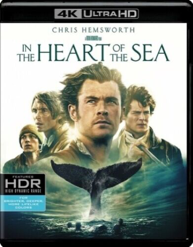 In The Heart Of The Sea - 4K Blu-ray Action/Adventure 2015 PG-13