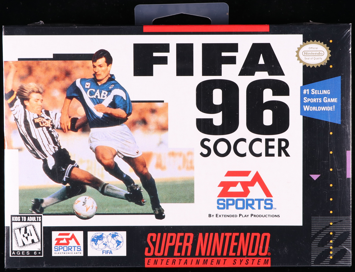 FIFA 96 Soccer SNES 9.6 A+ - NEBRASKA COLLECTION