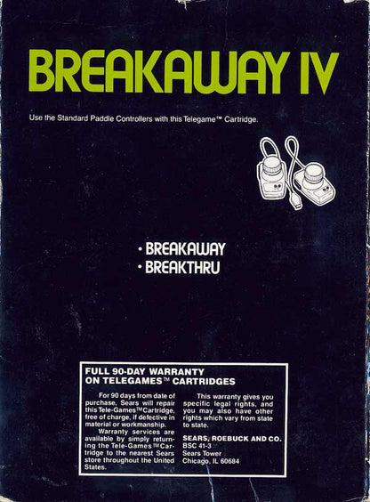 Breakaway IV (Tele-Games) - Atari 2600