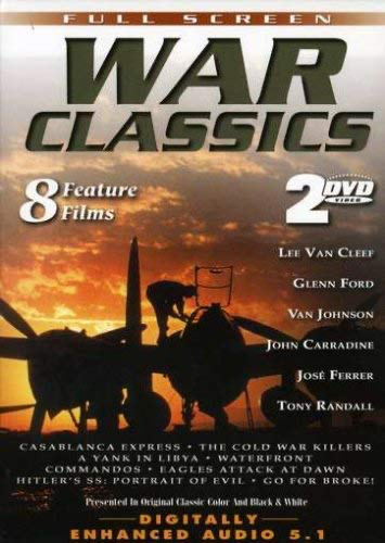 War Classics, Vol. 01: Casablanca Express / The Cold War Killers / A Yank In Libya / Waterfront / Commandos / ... - DVD