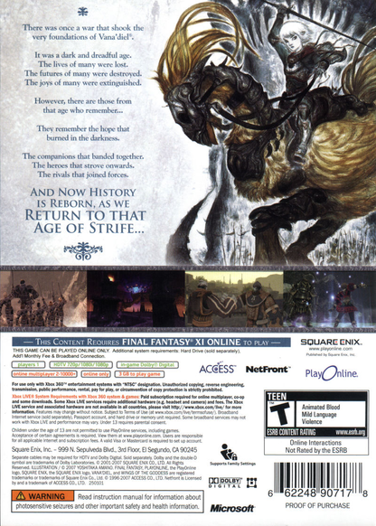Final Fantasy XI: Online - Wings of the Goddess Expansion Pack - Xbox 360
