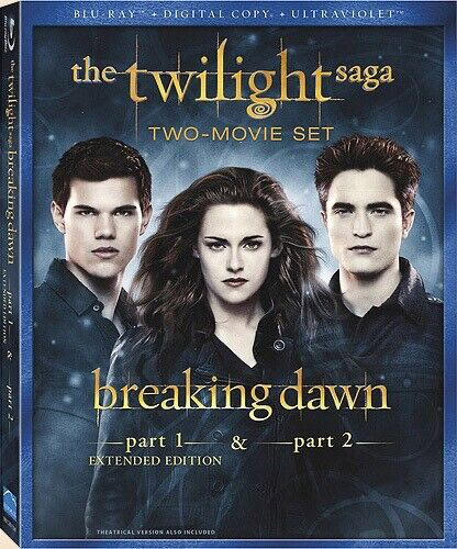 Twilight Saga: Breaking Dawn: Part 1 Extended Edition & Part 2 - Blu-ray Fantasy/Romance PG-13