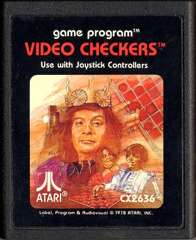 Video Checkers (Picture Label) - Atari 2600