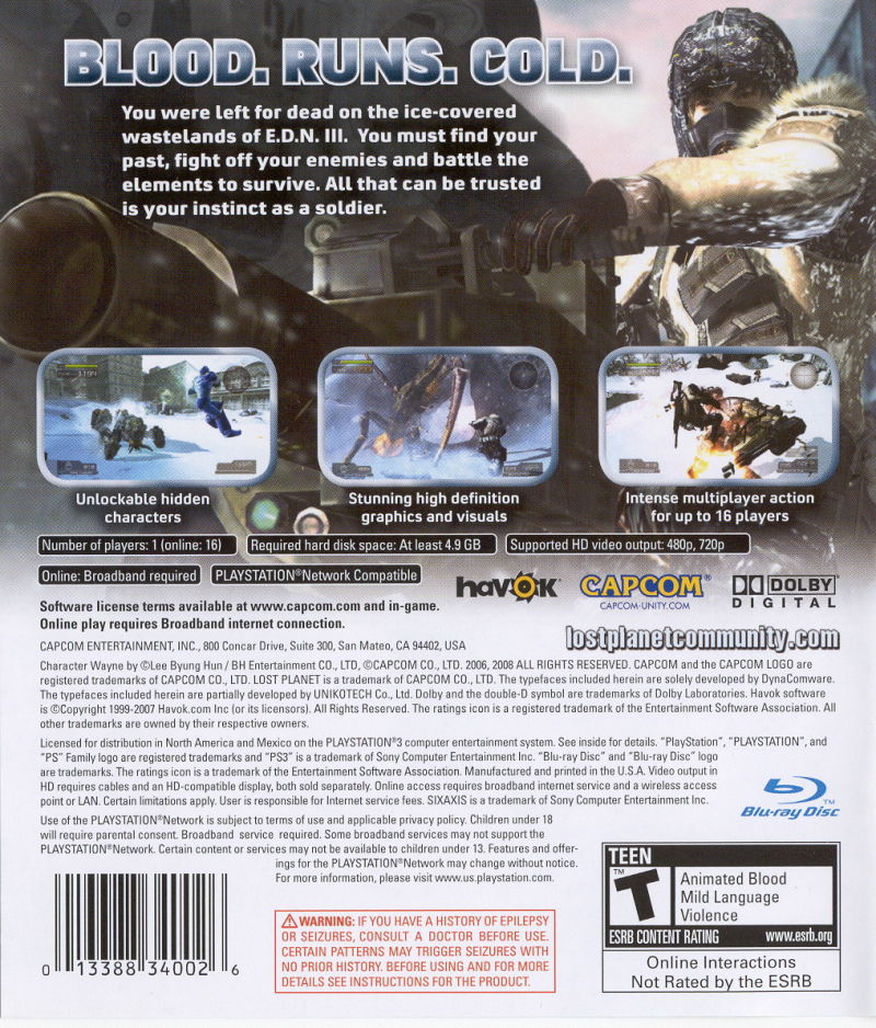 Lost Planet: Extreme Condition - PS3