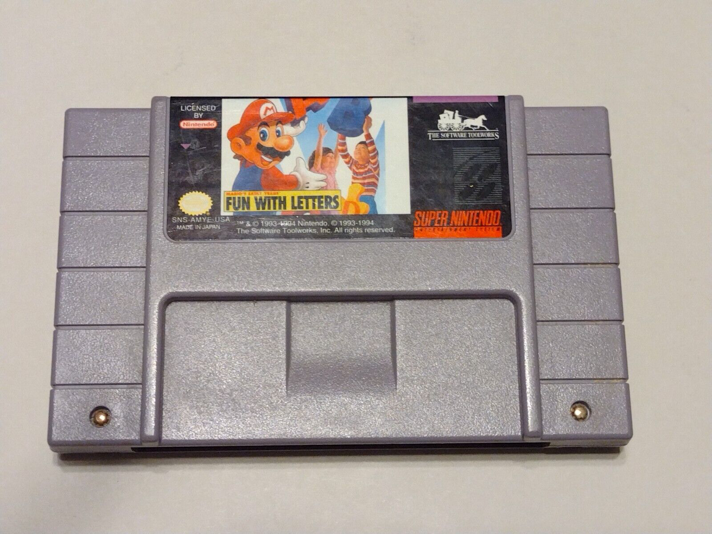 Mario's Early Years Fun with Letters - SNES