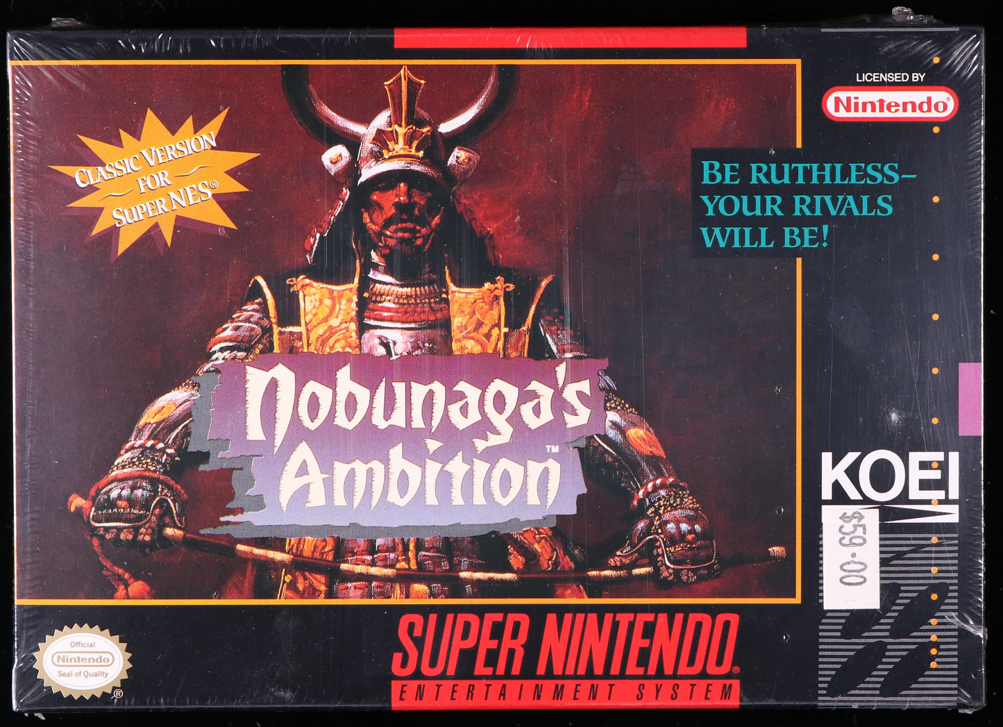Nobunaga's Ambition SNES 9.4 A+ - NEBRASKA COLLECTION