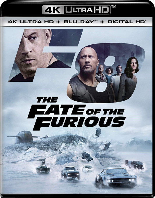 Fate Of The Furious - 4K Blu-ray Action/Adventure 2017 PG-13