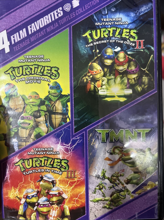 4 Film Favorites: Teenage Mutant Ninja Turtles I, II, III, TMNT - DVD