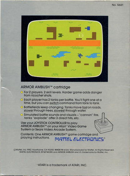Armor Ambush (White) - Atari 2600