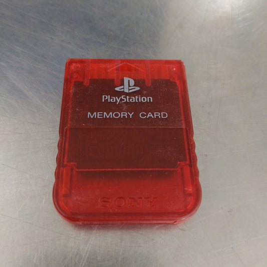 Memory Card PS1 Official Red - Sony Playstation