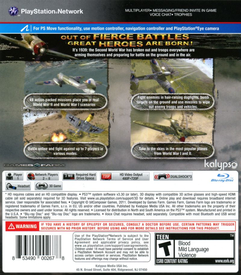 Air Conflicts: Secret Wars - PS3