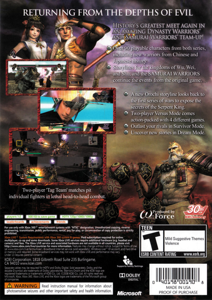 Warriors Orochi 2 - Xbox 360