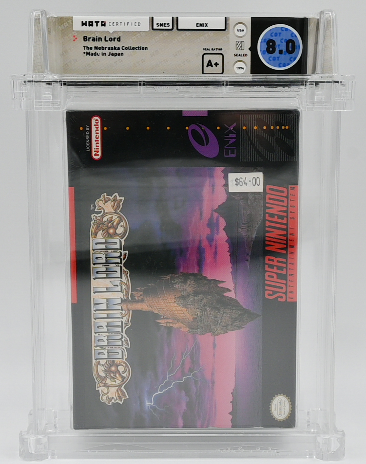 Brain Lord SNES 8.0 A+ - NEBRASKA COLLECTION