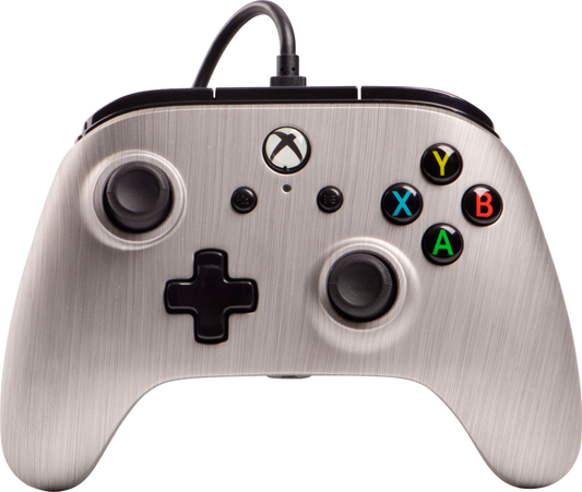Power A Enhanced Wired Controller Brushed Aluminum - Xbox One