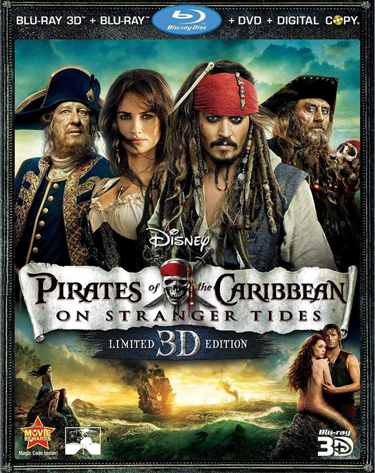 Pirates Of The Caribbean: On Stranger Tides Limited Edition - 3D Blu-ray Action/Adventure 2011 PG-13