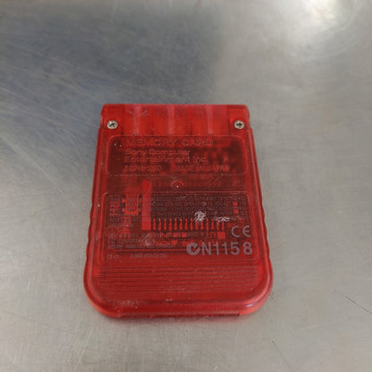 Memory Card PS1 Official Red - Sony Playstation
