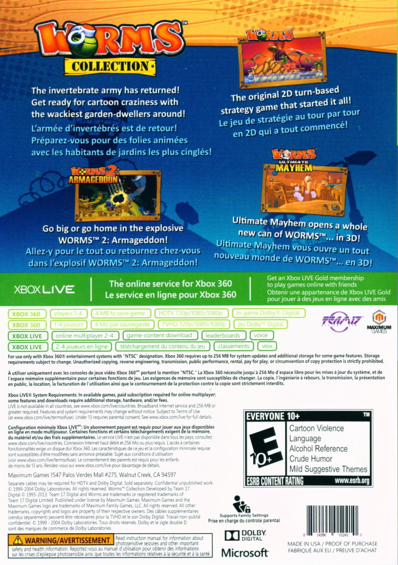 Worms Collection - Xbox 360