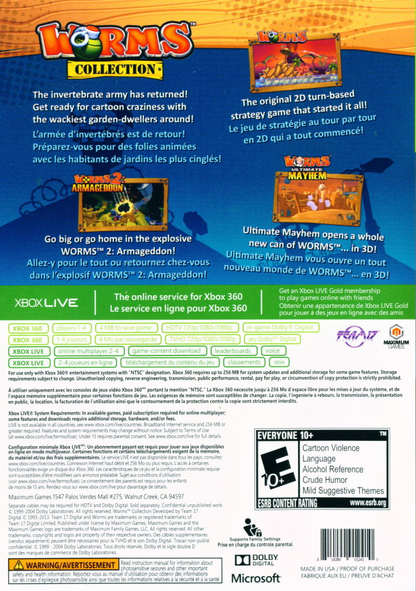Worms Collection - Xbox 360