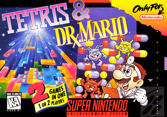 Tetris & Dr. Mario - SNES