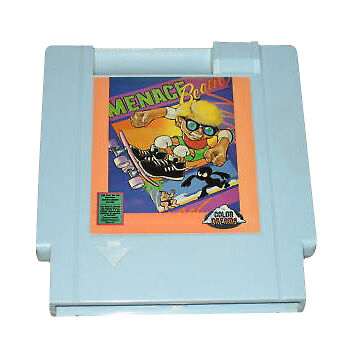 Menace Beach (Blue Cartridge) - NES