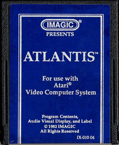 Atlantis (Blue Label) - Atari 2600
