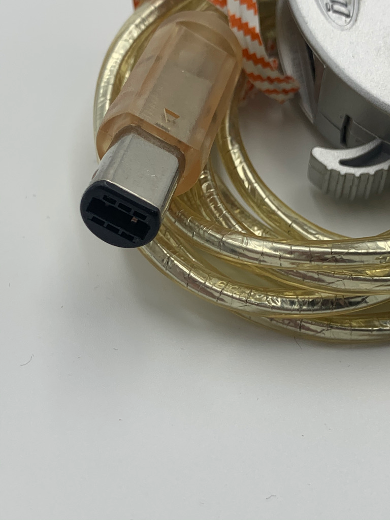 Gameboy Advance Link Cable Intec Raised Logo Clear Sliver - Gamecube