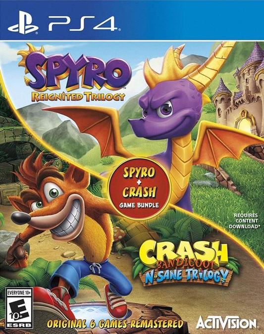 Spyro: Reignited Trilogy + Crash Bandicoot 'N Sane Trilogy - PS4