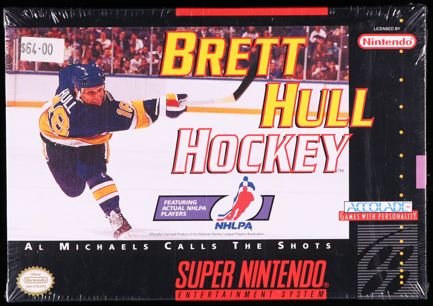 Brett Hull Hockey SNES 9.4 A+ - NEBRASKA COLLECTION