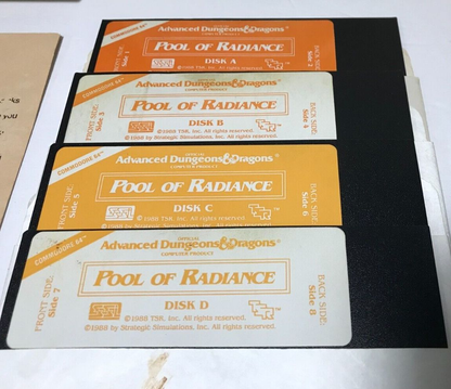 Advanced Dungeons and Dragons Pool of Radiance - Commodore 64