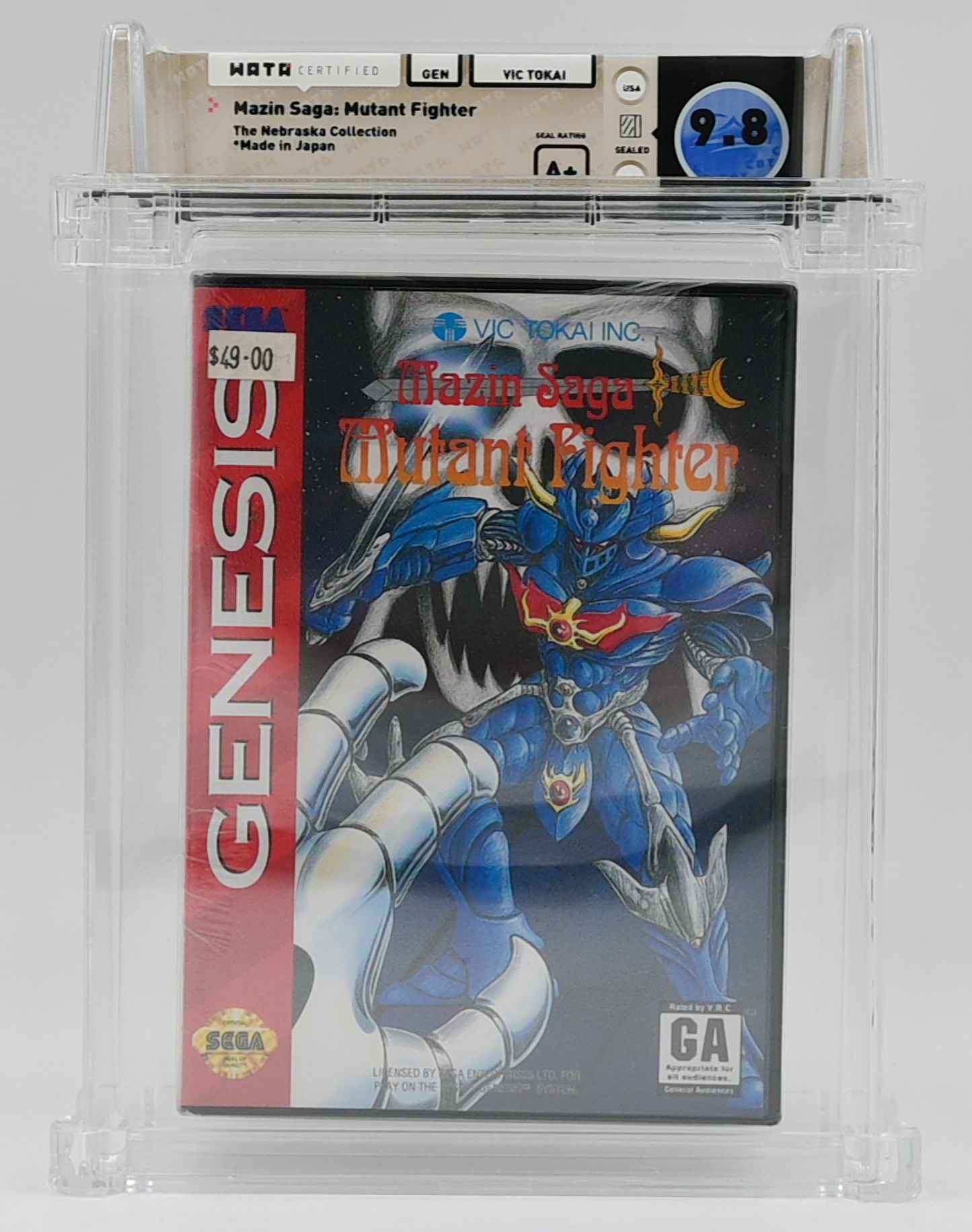 Mazin Saga: Mutant Fighter SEGA GENESIS 9.8 A+ - NEBRASKA COLLECTION