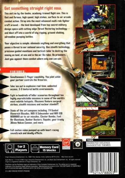 Agile Warrior F-111X (Longbox) - PS1