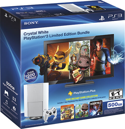 Console System | Crystal White super slim 500gb - PS3