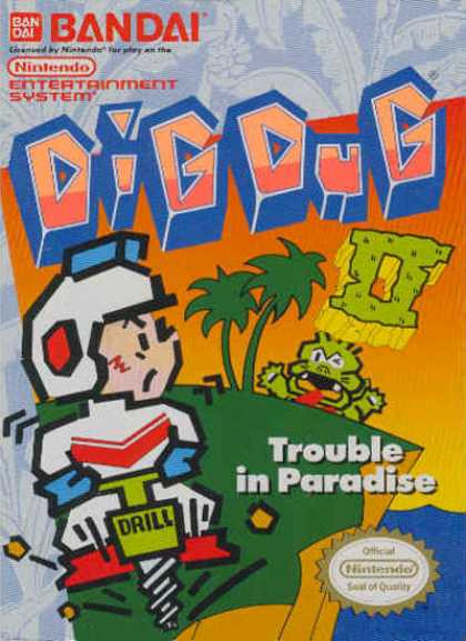 Dig Dug II Trouble in Paradise - NES