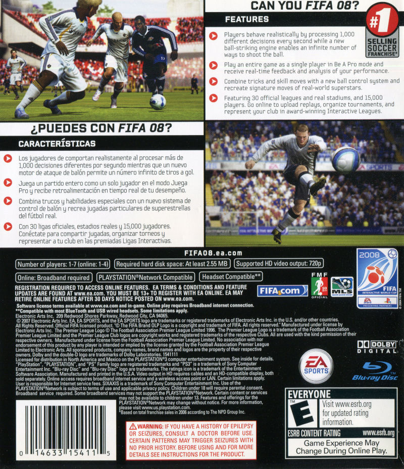 FIFA Soccer 08 - PS3
