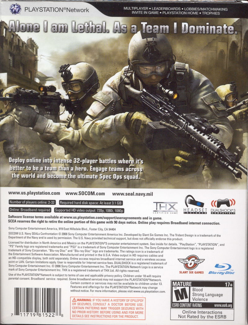 SOCOM: US Navy Seals Confrontation - PS3