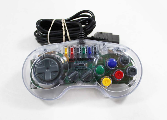 High Frequency Clear SNES Turbo Gamepad Controller - SNES